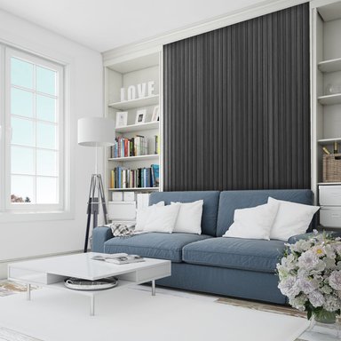 PANEL PVC REVESTIMIENTO MUROS Y CIELOS 2,6MT X 15CM X 10MM GRIS - 2