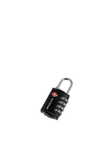 CANDADO PARA MALETA CON 4 DIALES TSA SAXOLINE NEGRO - 3