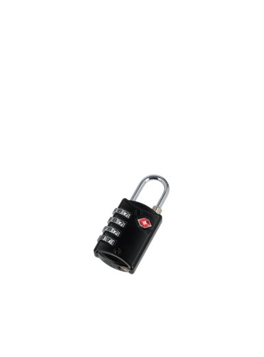 CANDADO PARA MALETA CON 4 DIALES TSA SAXOLINE NEGRO - 4