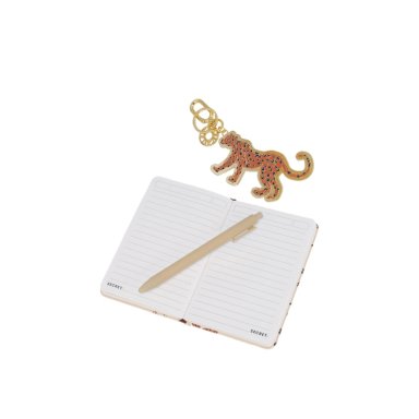 SET LIBRETA + LAPIZ + CHARM SECRET SINTRA ST6 LEOPARDO - 6