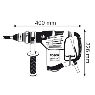 MARTILLO PERFORADOR BOSCH DEMOLEDOR GBH 4-32 DFR 900 W - 5