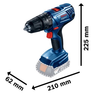 TALADRO PERCUTOR BOSCH INALÁMBRICO 18 V SIN BATERIA GSB180-LI - 2