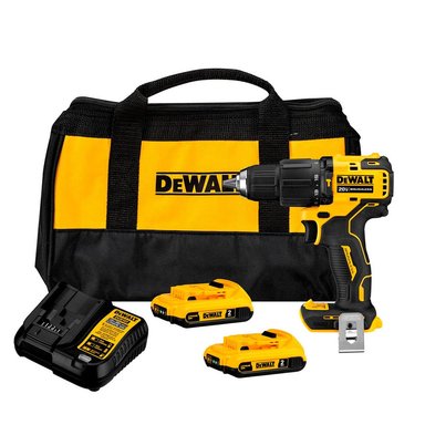 SET TALADRO PERCUTOR DEWALT ATOMIC 1/220V+2 BAT DCD709D2-B2 - 1
