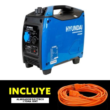 GENERADOR INVERTER 2.0KW GASOLINA HYUNDAI 82HYD2000I INCLUYE ALARGADOR - 7