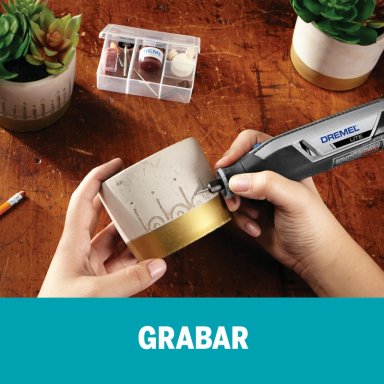 GRABADOR ELÉCTRICO DREMEL LITE 7760 INALAMBRICO 10 ACS 3.6 V 8000 A 25000 RPM - 7