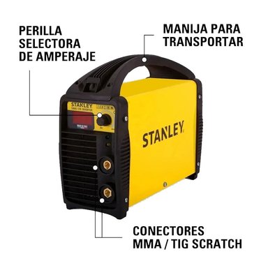 SOLDADORA STANLEY 61338-B2C INVETER MMA 130A - 1
