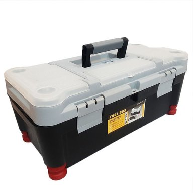 CAJA HERRAMIENTAS TOOL BOX 14'' CON BANDEJA ORGANIZADORA 35.5 X 18 CM - 1