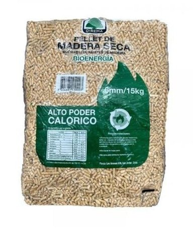 PELLET PARA ESTUFA SACO 15KG MOD: 1003438509 - 2