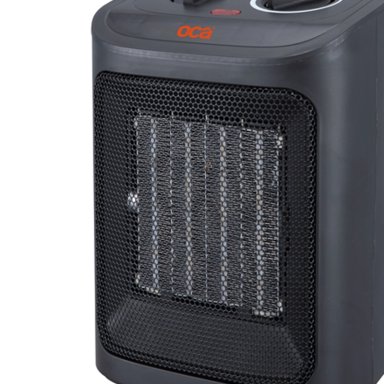 ESTUFA CALEFACTOR PTC EN COLOR NEGRO OCA 1800W MOD:MT2025-PTC919 - 3