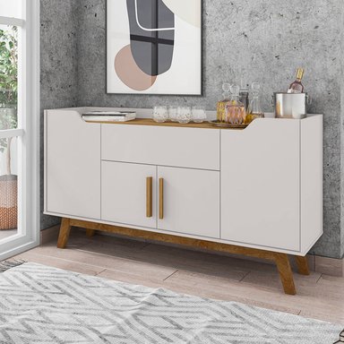 APARADOR HOGA FUTURE BUFFET BLANCO INVIERNO CANELA - 2