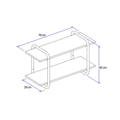REPISA CONNECT LEGNO NEGRO MATE - 3