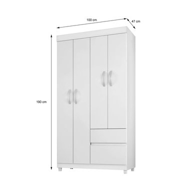 CLÓSET 4 PUERTAS HOGA LOTUS ALMENDRA - 3