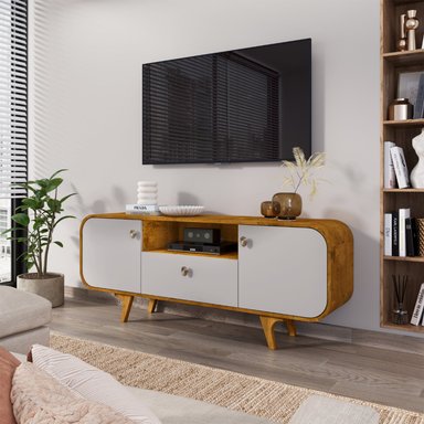 RACK TV 55' HOGA NORONHA NATURAL BLANCO INVIERNO - 2