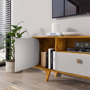 RACK TV 55' HOGA NORONHA NATURAL BLANCO INVIERNO - 5