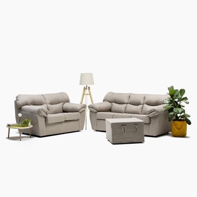 JUEGO LIVING NEW ZEUS 3-2CPOS BEIGE - 2