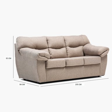 JUEGO LIVING NEW ZEUS 3-2CPOS BEIGE - 3