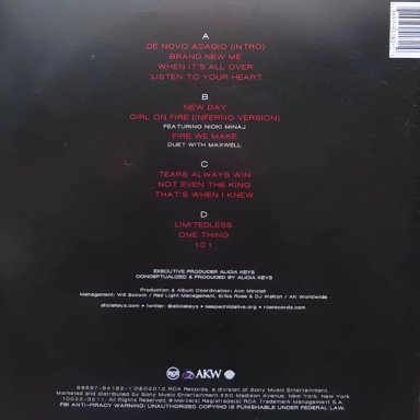 VINILO - ALICIA KEYS - GIRL ON FIRE - RCA 2012 - 2