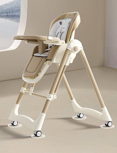 SILLA DE COMER PLEGABLE MULTIFUNCIONAL 3 EN 1 DE BEBÉ CHAMPAN - 3