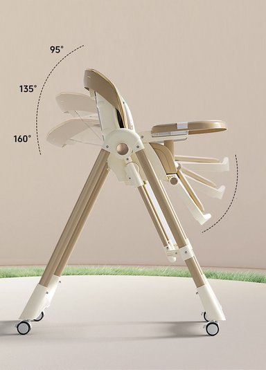 SILLA DE COMER PLEGABLE MULTIFUNCIONAL 3 EN 1 DE BEBÉ CHAMPAN - 11