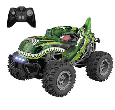AUTO GRAN DINOSAURIO CONTROL REMOTO 2,4 GHZ  1:14, LUCES VERDE - 1