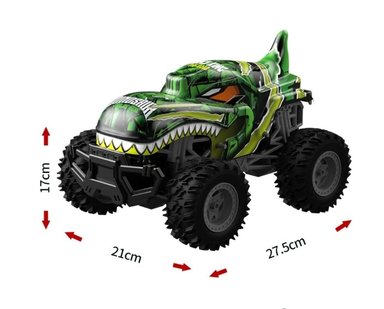 AUTO GRAN DINOSAURIO CONTROL REMOTO 2,4 GHZ  1:14, LUCES VERDE - 2