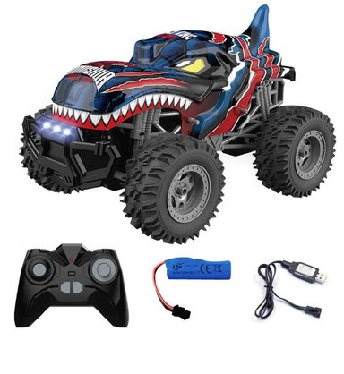 AUTO GRAN DINOSAURIO CONTROL REMOTO 2,4 GHZ  1:14, LUCES VERDE - 7
