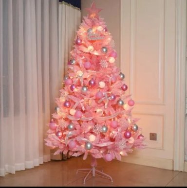 ARBOL NAVIDAD ROSADO DECORACION NAVIDEÑA 1,80CM SDS64 - 2