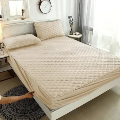 CUBRECOLCHON PLUSH IMPERMEABLE 2 PLAZAS - 1