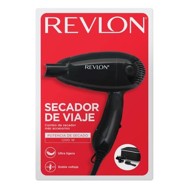 SECADOR DE CABELLO REVLON RVDR5305LA2 VIAJE BOLSO MINI CEPILLO - 6