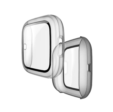PROTECTOR CARCASA CON VIDRIO PARA FITBIT VERSA 2 -TRANSPARENTE - 1