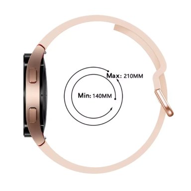 CORREA SILICONA PARA SAMSUNG WATCH 4 / 5 / PRO  CLASSIC 20MM / ROJO - 3