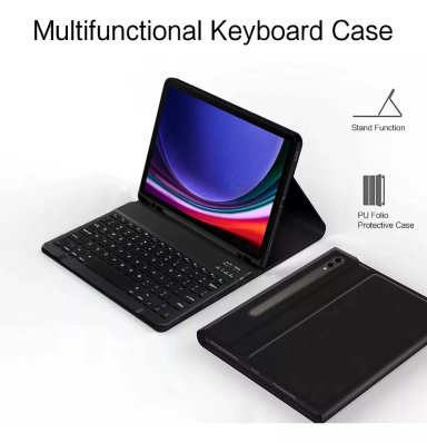 FUNDA CON TECLADO PARA SAMSUNG GALAXY TAB S9 FE PLUS S9 PLUS 12.4 124 - 3