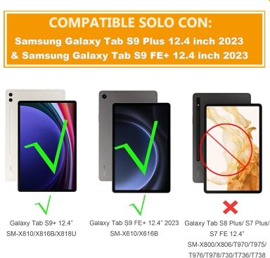 CARCASA GLOBAL MOVIL MR PARA SAMSUNG GALAXY TAB S9 PLUS TAB S9 FE PLUS 12.4 / NEGRO - 3