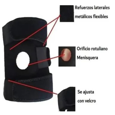 RODILLERA DRB ROTULIANA NEOPRENE ® ABIERTA AJUSTABLE VELCRO - 8
