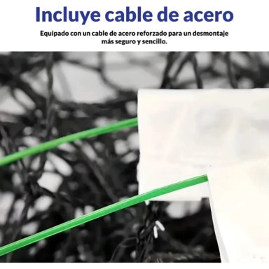 RED DE VOLEIBOL DRB 2.0 MM CON CABLE ACERADO - 3