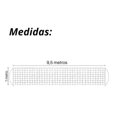 RED DE VOLEIBOL DRB 2.0 MM CON CABLE ACERADO - 8