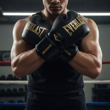 GUANTES BOXEO CUERO / POLIURETANO EVERLAST PROSTYLE ELITE V2 TRN NEGRO - 7