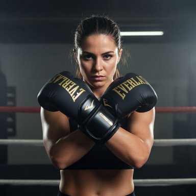 GUANTES BOXEO CUERO / POLIURETANO EVERLAST PROSTYLE ELITE V2 TRN NEGRO - 8