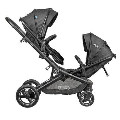 COCHE BEBEGLO RS-13310-2 DOBLE DUETO NEGRO - 4