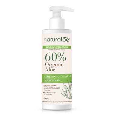 GEL LIMPIADOR ROSTRO NATURALOE PIEL MIXTA A SECA 250 ML - 1