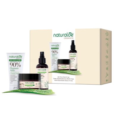 SET NATURALOE CREMA DIA + MIST FACIAL + GEL HIDRATANTE - 1