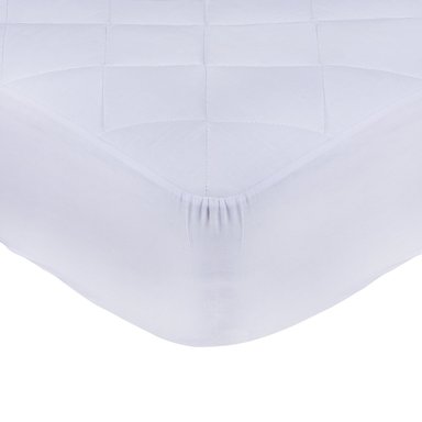 CUBRECOLCHÓN MASHINI BLANCO LISO ELAST. 1.5 P - 1