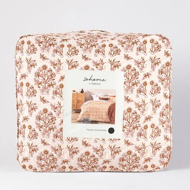 PLUMON ESTAMPADO HATHA 2 PLAZAS ROSA - 4