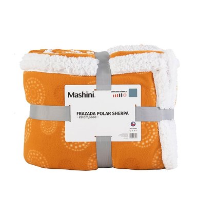 FRAZADA MASHINI ROSA POLAR-SHERPA EST 2 PLAZAS 210 X 210 CM MULTICOLOR - 3