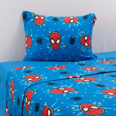 SABANA POLAR 1.5 PLAZAS SPIDERMAN ESTRELLA - 1
