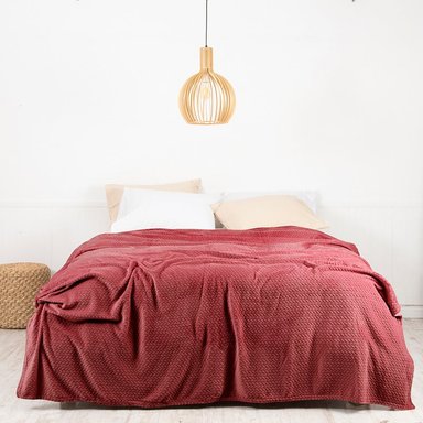 FRAZADA CORAL EMBOSSED KING BURDEO - 1