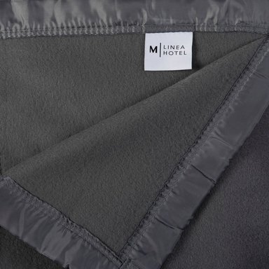 FRAZADA POLAR BORDE SATIN LINEA HOTEL 1 PLAZA GRIS - 2