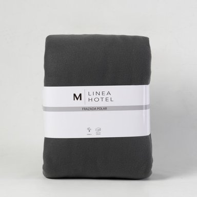 FRAZADA POLAR BORDE SATIN LINEA HOTEL 1 PLAZA GRIS - 3