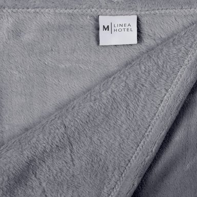 FRAZADA FLANNEL LINEA HOTEL 1 PLAZA GRIS - 2