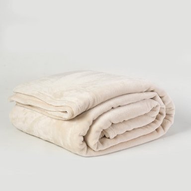 FRAZADA FLANNEL LINEA HOTEL 1 PLAZA CRUDO - 1